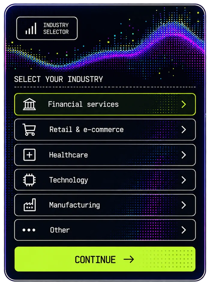 Industry selector
